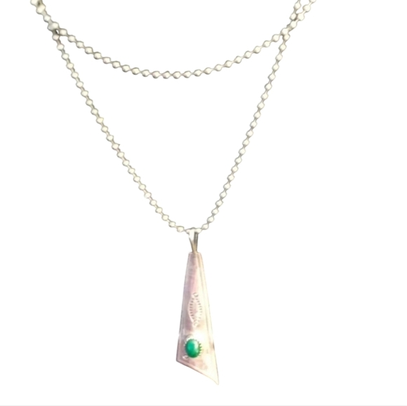 Larry Moses Yazzie Navajo LMY, AKA Larry Yazzie, Pendant 925 added chain - Picture 1 of 7